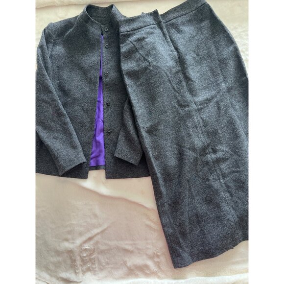 Grace Jackets & Blazers - Vintage Grace Wool Blend Skirt Suit - Size 6 Jacket / Size 8 Midi Skirt -classic